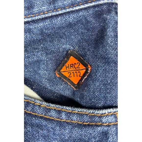 Wrangler FR Jeans Men 32x36 Blue Flame Resistant Relaxed Straight Leg FR13MWZ - Picture 7 of 7